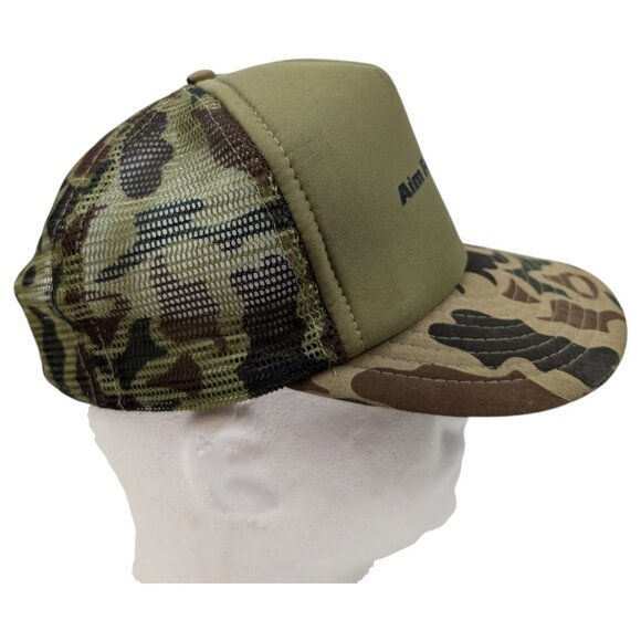 Vintage Aim For Profits Mesh Camo Hat Cap Trucker Adjustable *READ - Picture 5 of 11